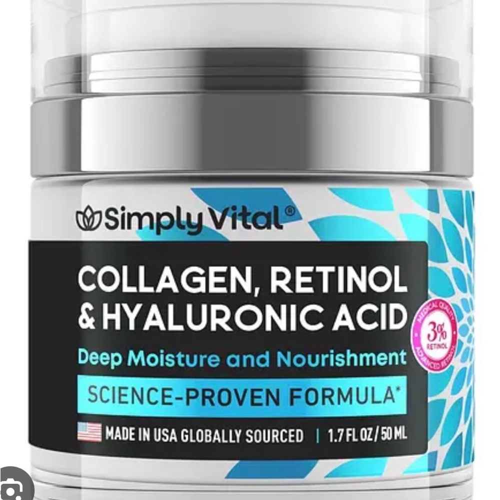 Collagen Retinol & Hyaluronic Acid Cream - White and Blue